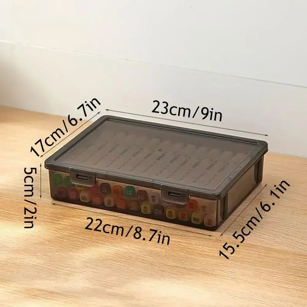 A4 Dustproof Document Organizer Box – Black Transparent File Storage Container for Certificates and Easy Organization