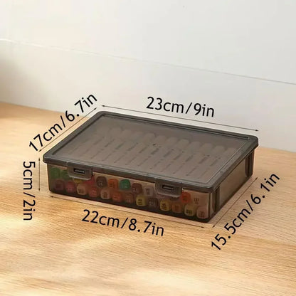 A4 Dustproof Document Organizer Box – Black Transparent File Storage Container for Certificates and Easy Organization