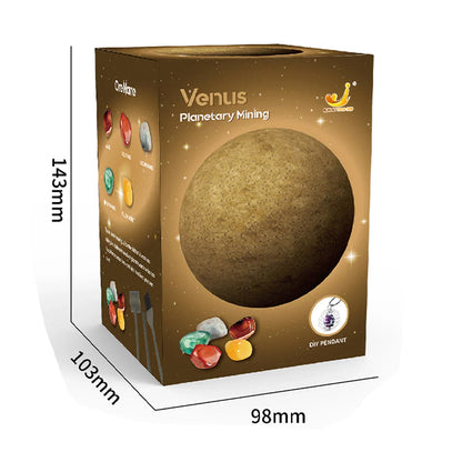 Solar System Archaeology Digging Toy Set – Kids Planet Gem Mining Science Educational Exploration Kit
