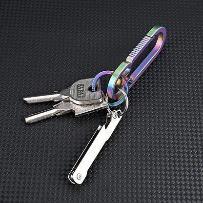 Stainless Steel Folding Utility Knife | Interchangeable Blade, Beer Opener and Self-Defense Tool | Camping and Outdoor Express Box Cutter