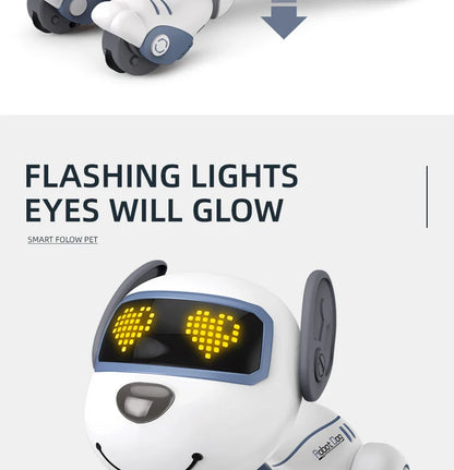 2-in-1 Intelligent Remote Control Robot Dog – Programmable Stunt & Voice Command Toy with Touch & Music for Kids