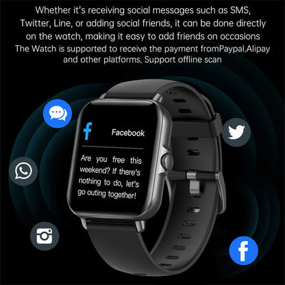 2022 Smart Watch - Bluetooth Call & Music, Fitness Clock, Digital Sports Waterproof Watch for Men & Women, iOS & Android