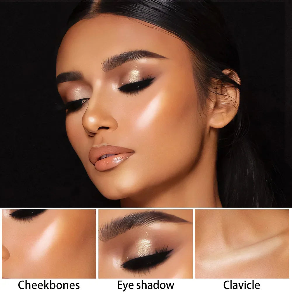 Highlighting & Bronzer Stick - Face Brightening Blusher, Rouge Concealer Pen, Long-Lasting Corrector & Nose Contouring Cosmetics