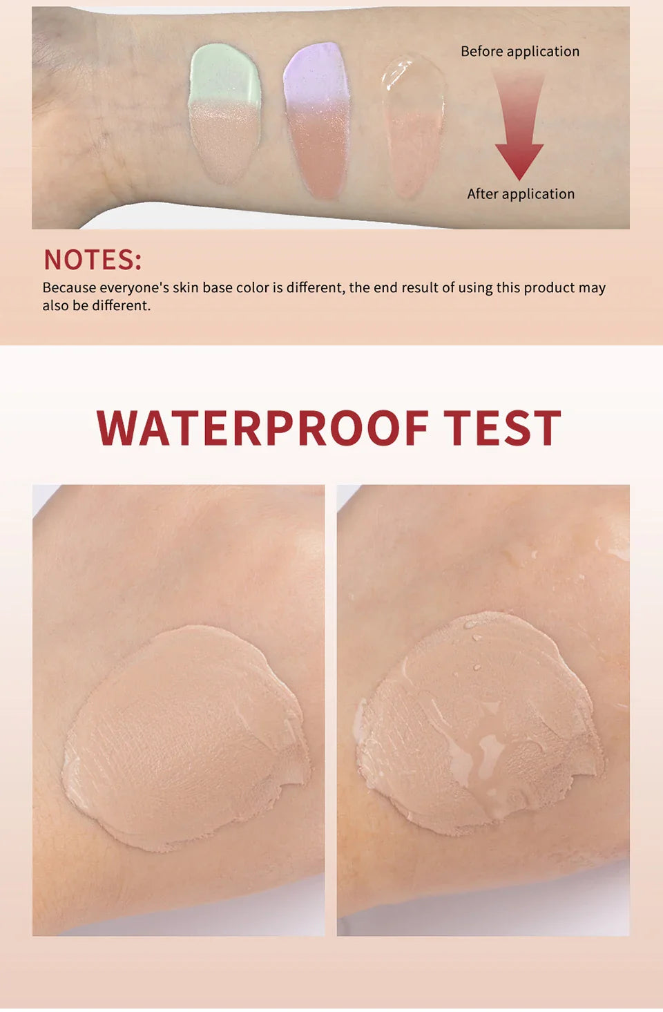 CC Cream Centella High Coverage Foundation — Color-Changing Liquid Base Makeup for Face, Korean Style