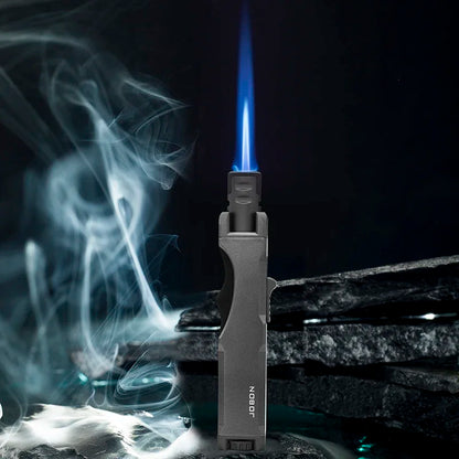 JOBON Outdoor Windproof Turbine Torch – Butane Gas Lighter for Kitchen, Barbecue, Welding – Men’s Tool ( Gas Free )