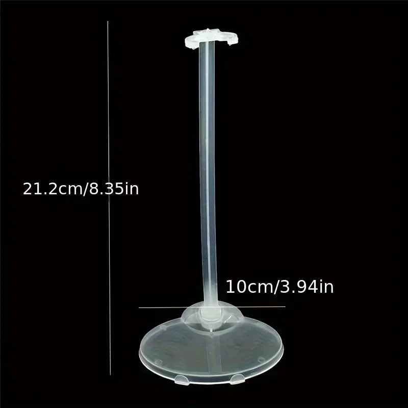 10PCS Clear Doll Display Stands — Transparent Toy Figure Support Holders for Mannequin & Model Display