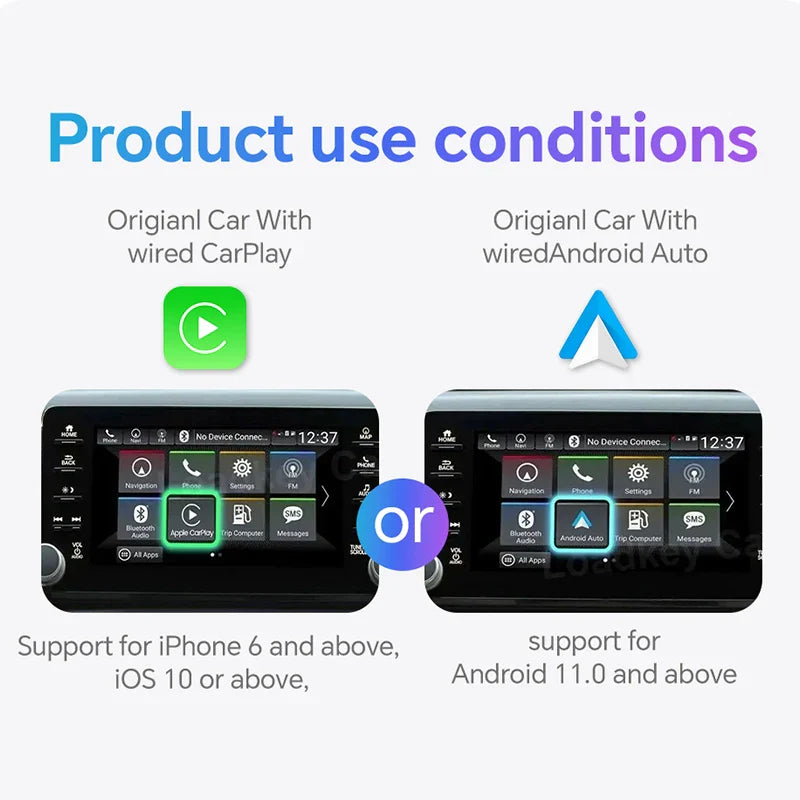 XUDA 2-in-1 Wireless CarPlay & Android Auto Mini Box - Plug & Play, Automatic Connection for 99% of Cars