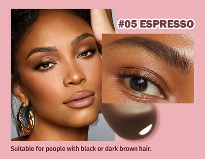 Wild 3D Eyebrow Pencil – Square Angled Brush Velvet Brow Dye Cream, Waterproof & Anti-Smudge Tint Pen