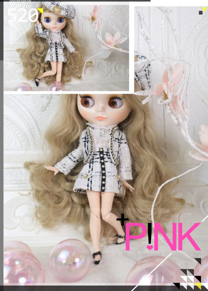 ICY DBS Blyth Doll – 1/6 BJD Customized Nude Joint Body, White Skin Glossy & Matte Face, 30cm Girl Toy Gift