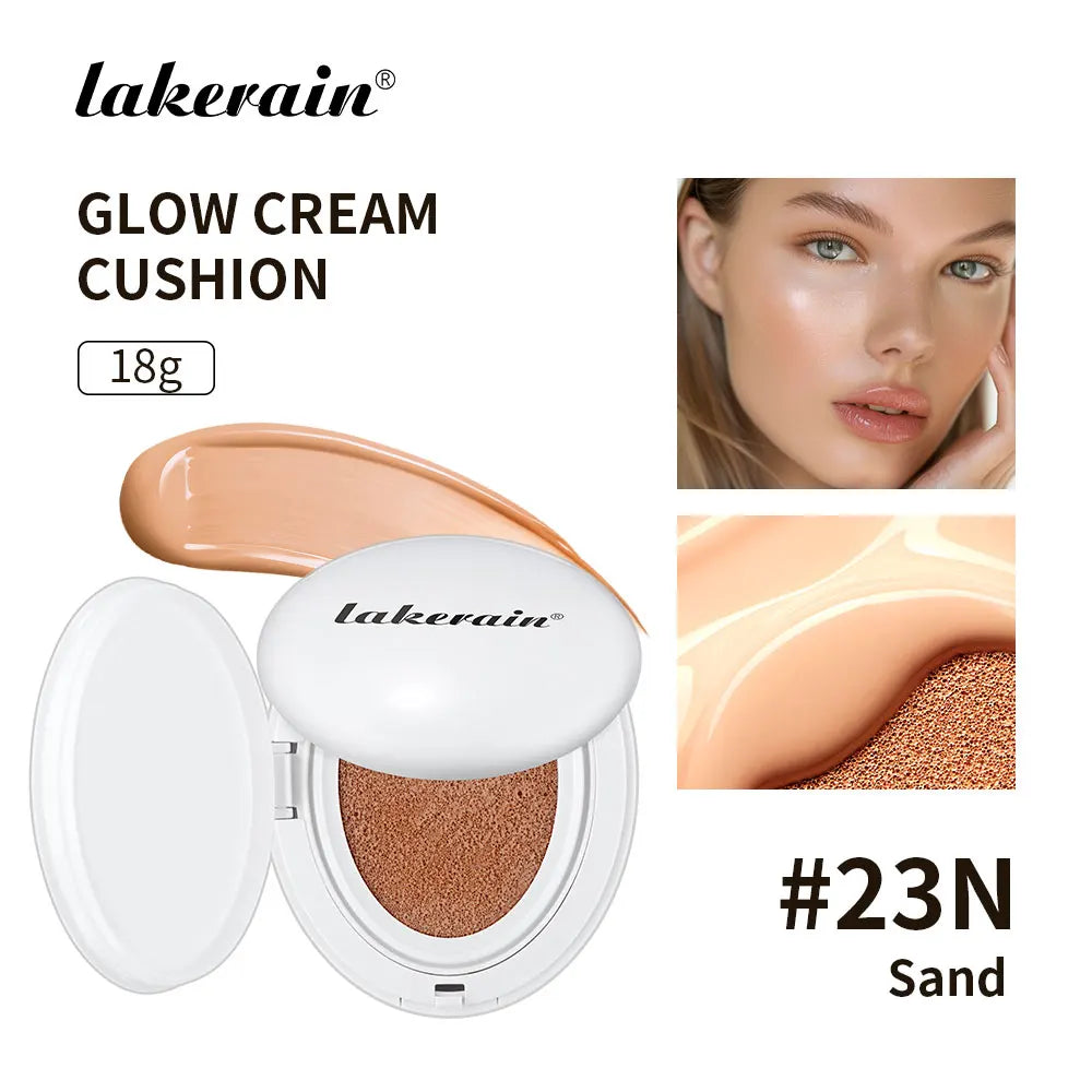 NEW Glow CC Cream Foundation Cushion – Waterproof, Long-Lasting Brightening Face Base Makeup for Women, Korean Cosmetics