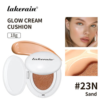 NEW Glow CC Cream Foundation Cushion – Waterproof, Long-Lasting Brightening Face Base Makeup for Women, Korean Cosmetics