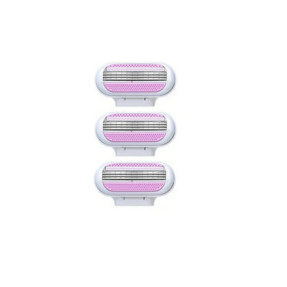 Women’s Safety Razor Blades Set – 3-Layer Replacement Shaver Heads for Smooth Bikini & Body Hair Removal