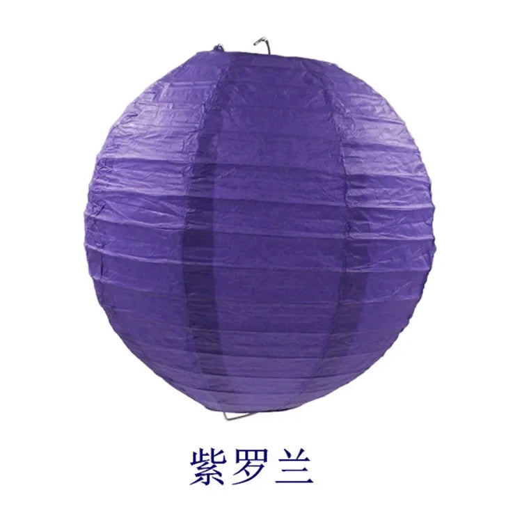 Round Paper Lanterns for Birthday Wedding Party Decor, DIY Hanging Lampion Balls, 4/6/8/10/12/14/16 Inch Craft Supplies