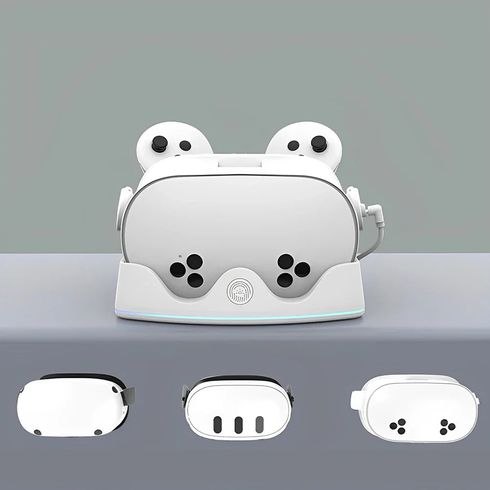 Meta Quest 3S Charging Dock – Fast VR Headset Station with RGB Light & Controller Holder for Quest 3S/3/2
