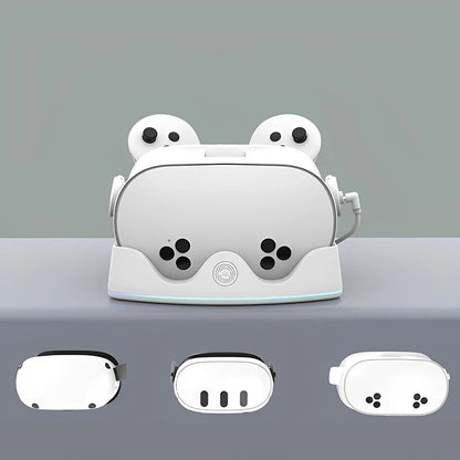 Meta Quest 3S Charging Dock – Fast VR Headset Station with RGB Light & Controller Holder for Quest 3S/3/2