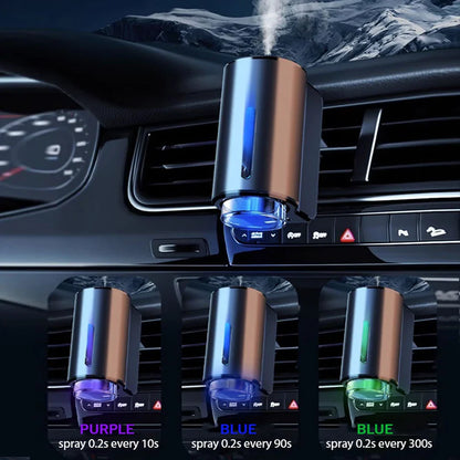 Smart Car Air Aromatherapy Diffuser – Adjustable Humidifier & Essential Oil Car Air Freshener