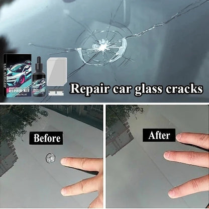 Magic Windscreen Crack Repair Kit – Auto Glass Scratch Eraser for Cars, Trucks & Motorcycles Windshield Restoration Tool Set