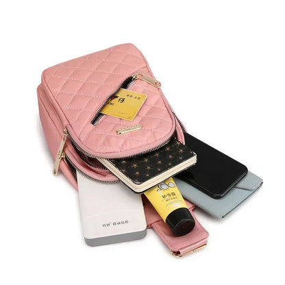 Best-Selling Women's Embroidered Backpack – Crossbody Leisure Shoulder Bag with Composite Fabric