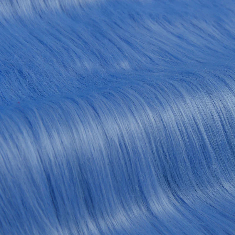 25x45cm Long Hair Faux Fur Fabric — DIY Animal Suit, Doll Hair, Beard Craft Material for Patchwork, Garment Sewing Accessories