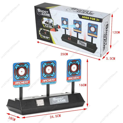 Electric & Non-Electric Dart Scoring Targets with Mobile Auto-Rebound Soft Bullet Gun – Outdoor Practice Set