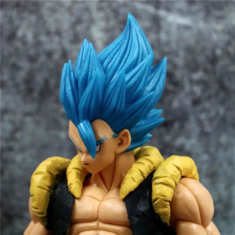 31CM Dragon Ball Z Super Saiyan Blue Gogeta Figure – DBZ Anime PVC Collectible Toy for Desktop Decor & Kids Gift