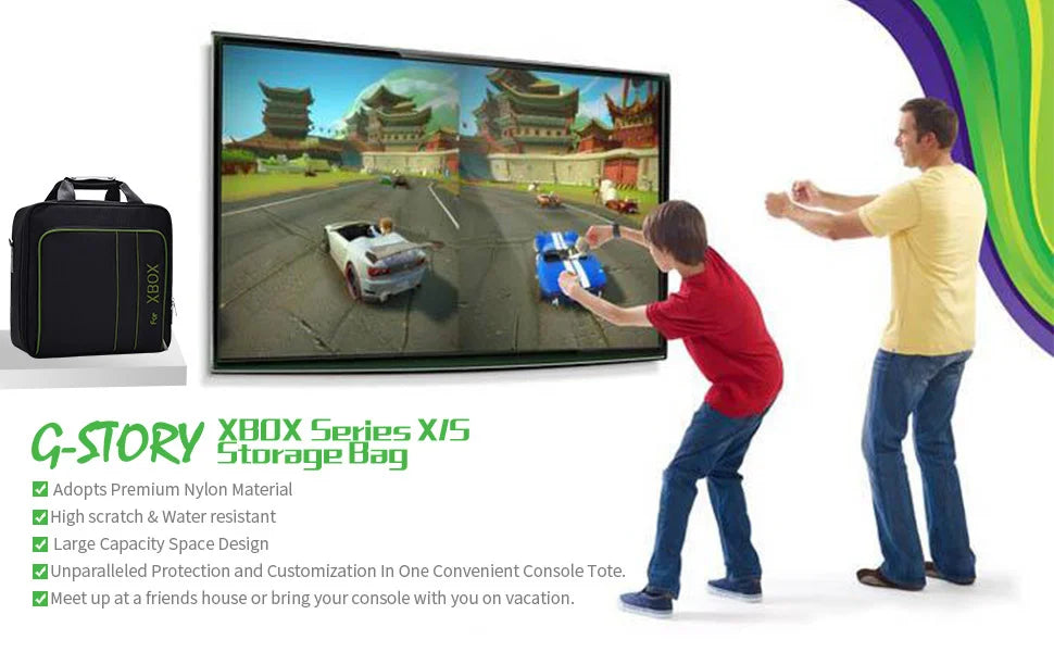 Xbox Series X|S Carrying Case – Travel Bag for Console, Controllers & Accessories