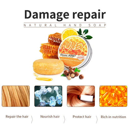 Natural Honey Plant Essence Shampoo – Refreshing Hair Cleanser, Anti-Dandruff & Oil Control Shampoo for Soft Smooth Hair
