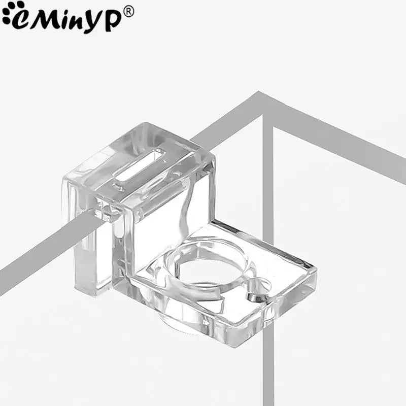 4Pcs Aquarium Lid Cover Support Clips - Acrylic Bracket Clamps for 5.5mm~15mm Wall Thickness Fish Tank - Stand Supplies