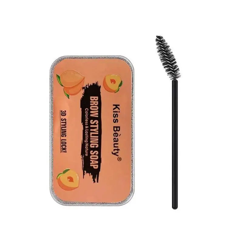 Transparent Pomade Eyebrow Styling Soap – Gel Wax Fixer with Brush for Women, Eyebrow Makeup & Cosmetics