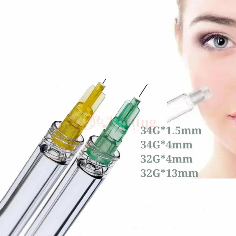 100pcs 32G Disposable Syringe Needles (4mm, 6mm, 8mm, 13mm) - Painless Small Needle Irrigator & Eyelid Tool Parts