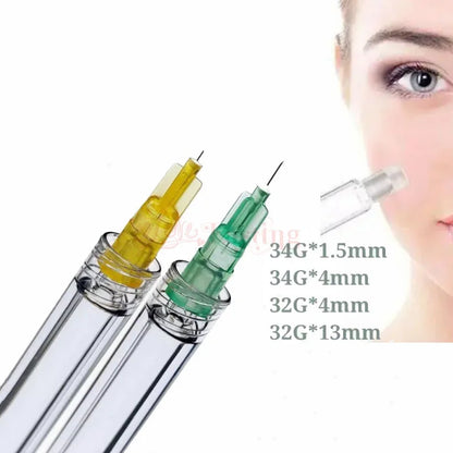 100pcs 32G Disposable Syringe Needles (4mm, 6mm, 8mm, 13mm) - Painless Small Needle Irrigator & Eyelid Tool Parts