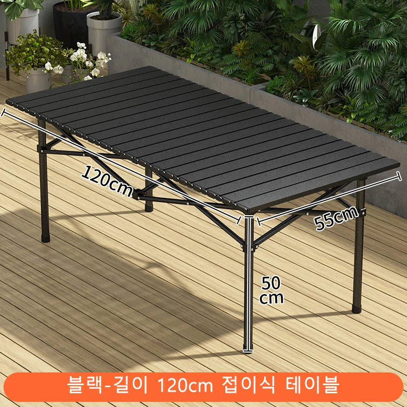 Camping Folding Table & Chair Set – Lightweight, Stable, Easy to Install Outdoor Table for Camping
