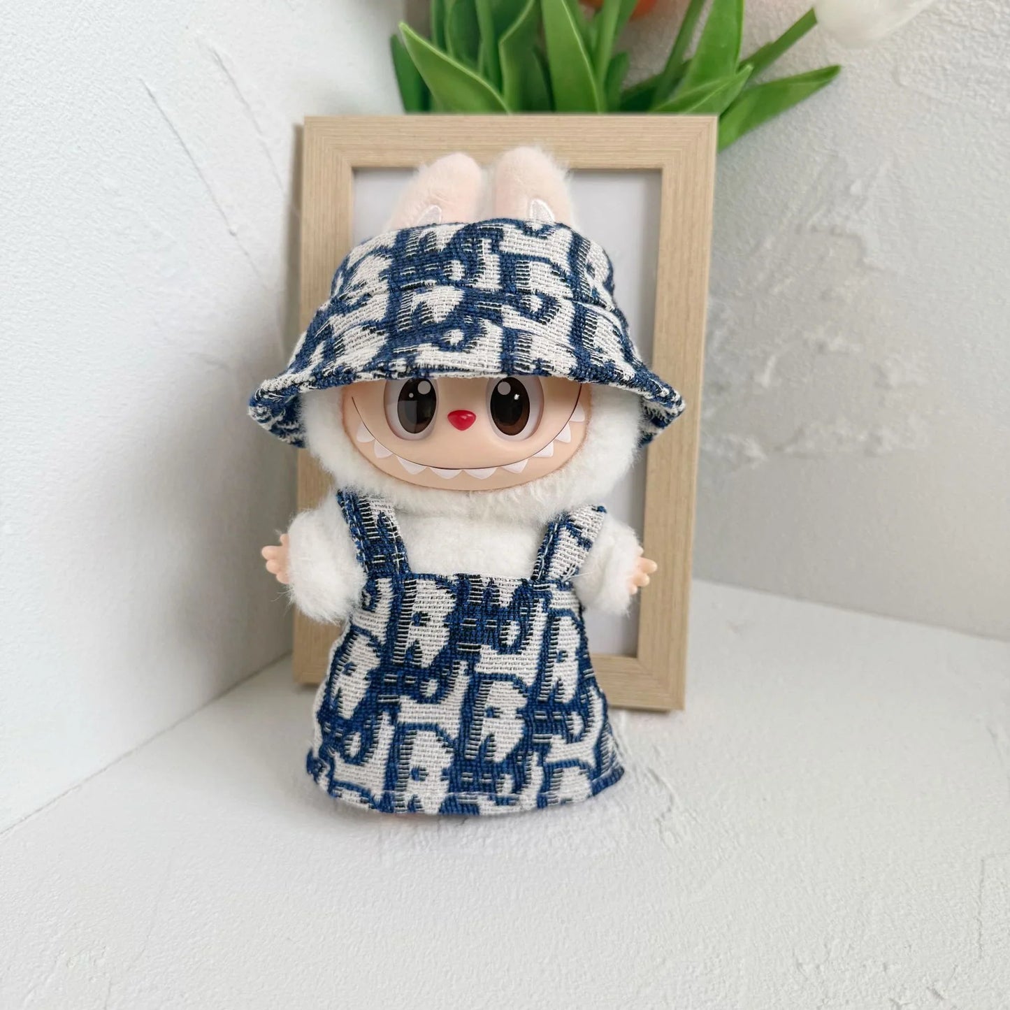 17cm Mini Plush Doll Clothes Outfit – V1 V2 V3 Labubu Strap Skirt Accessories for Kids Gifts