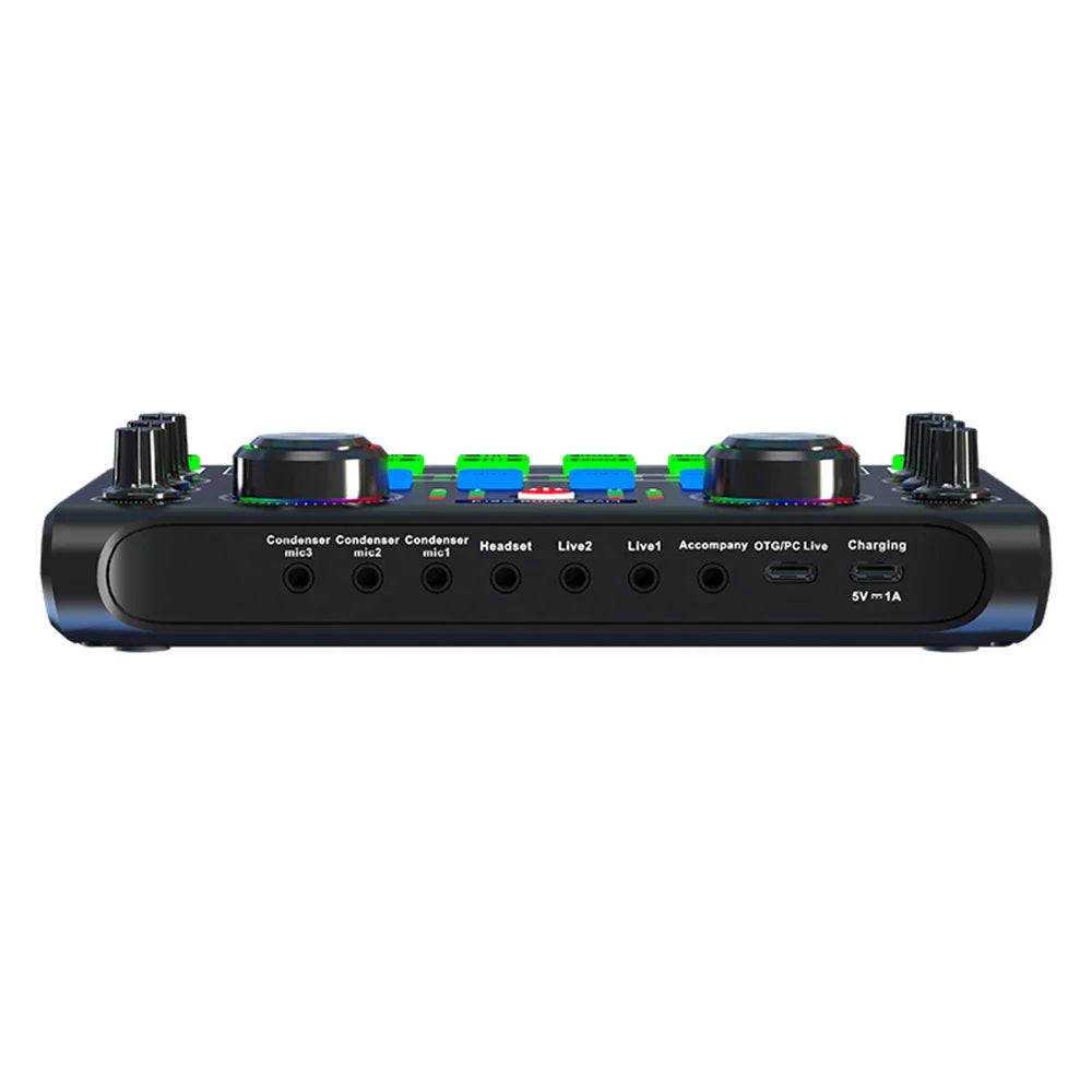 HD X60 Professional Sound Card – English Version Audio Mixer for Karaoke, KTV, Singing, and Live Broadcast