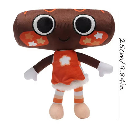 Dand's World Cosmo Caramel Drizzle Plush Toy – Lavender Maid Tisha Doll, Game Peripheral & Birthday Gift for Kids Room Decor