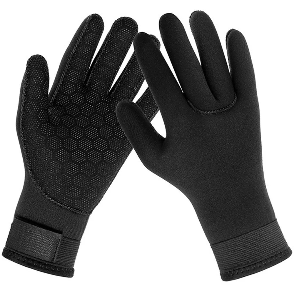 Ultimate Grip & Flexibility: 3mm Neoprene Diving & Surfing Gloves - Thermal, Anti-Slip for Spearfishing, Swimming, Kayaking