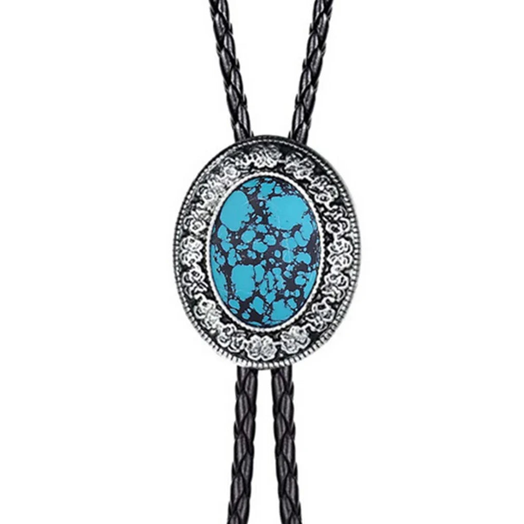 Golden Adjustable Cowboy Bolo Tie – Western Bull Head Pendant Necklace & Men’s Garment Accessory