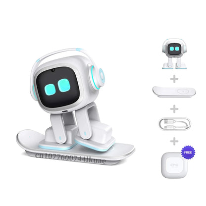 EMO AI Robot Toy – Intelligent Desktop Smart Pet Companion, Electronic Interactive Children’s Educational Gift & Home Decoration