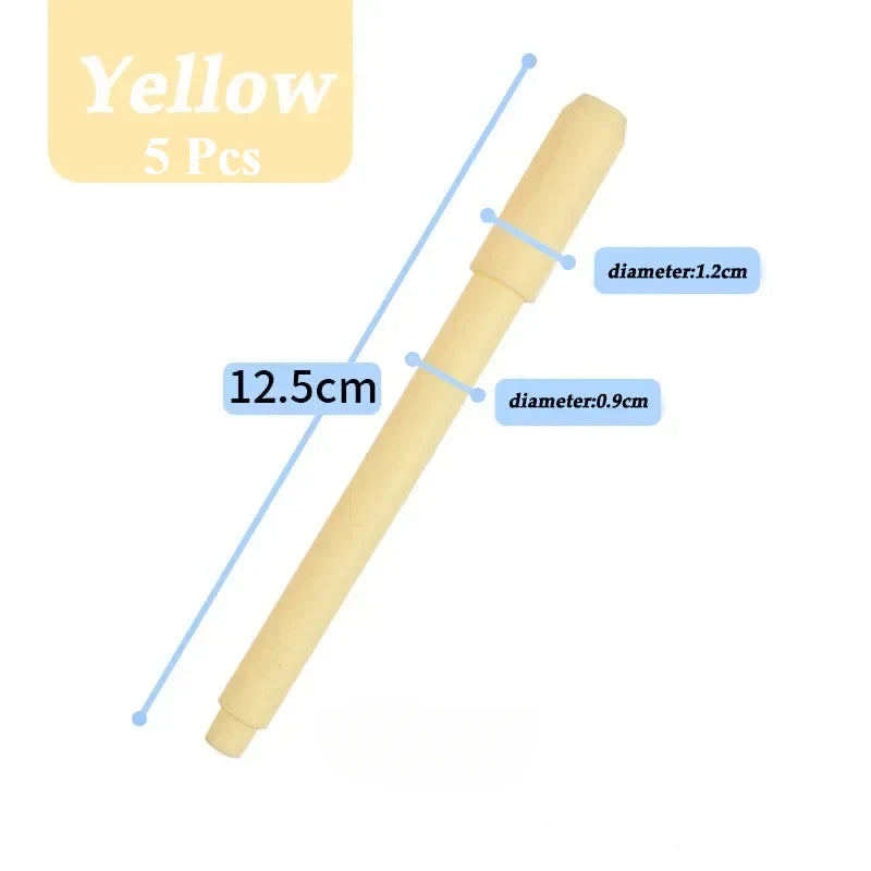 5-Piece Pencil Extender Set – Art Pen Grip & Holder for Sketching, Colored Pencils, School & Office Supplies