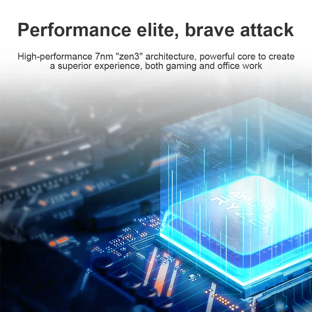 AMD Ryzen 5 5600 CPU Processor - 6-Core, 12-Thread, 3.5GHz, 32MB L3 Cache, 7NM, Socket AM4 (No Fan)