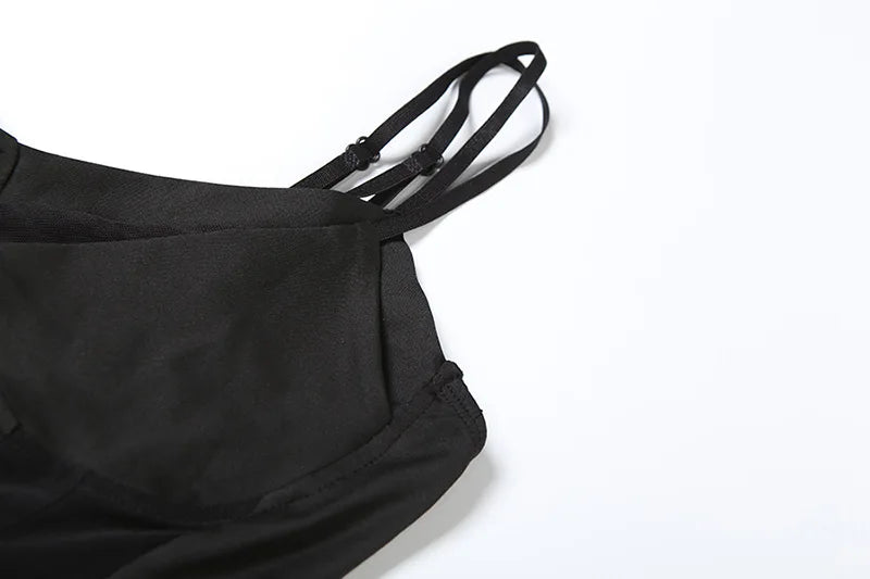 Women’s Solid Color Lace Mesh Jumpsuit – Sleeveless Summer Bodysuit & Casual Street Outfit