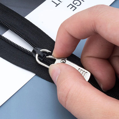 Metal Zip Puller Replacement Tab - 5PC/2pc Zipper Sliders for Backpacks, Purses - Detachable Zipper Head Repair Sewing Accessories