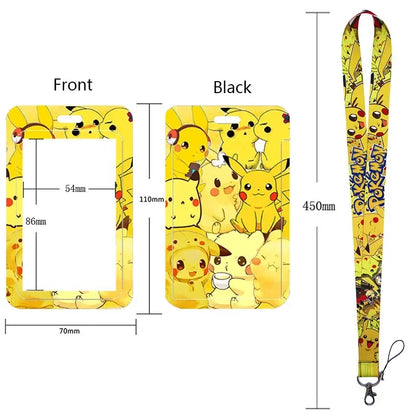 Pikachu Neck Strap Lanyard for Keys – ID Badge Holder, Keychain, Key Rings, Fashion Accessory Gift