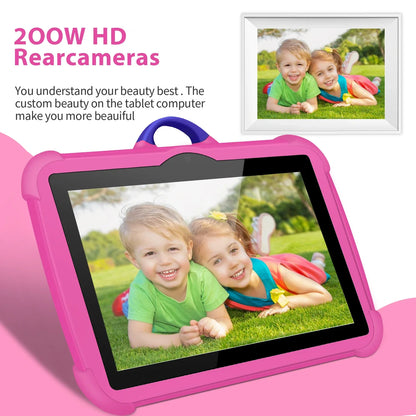 New Cartoon Pattern Kids Tablet – 7 Inch, Quad-Core, 4GB RAM, 64GB ROM, Android Learning & Education Games, Children's Gift