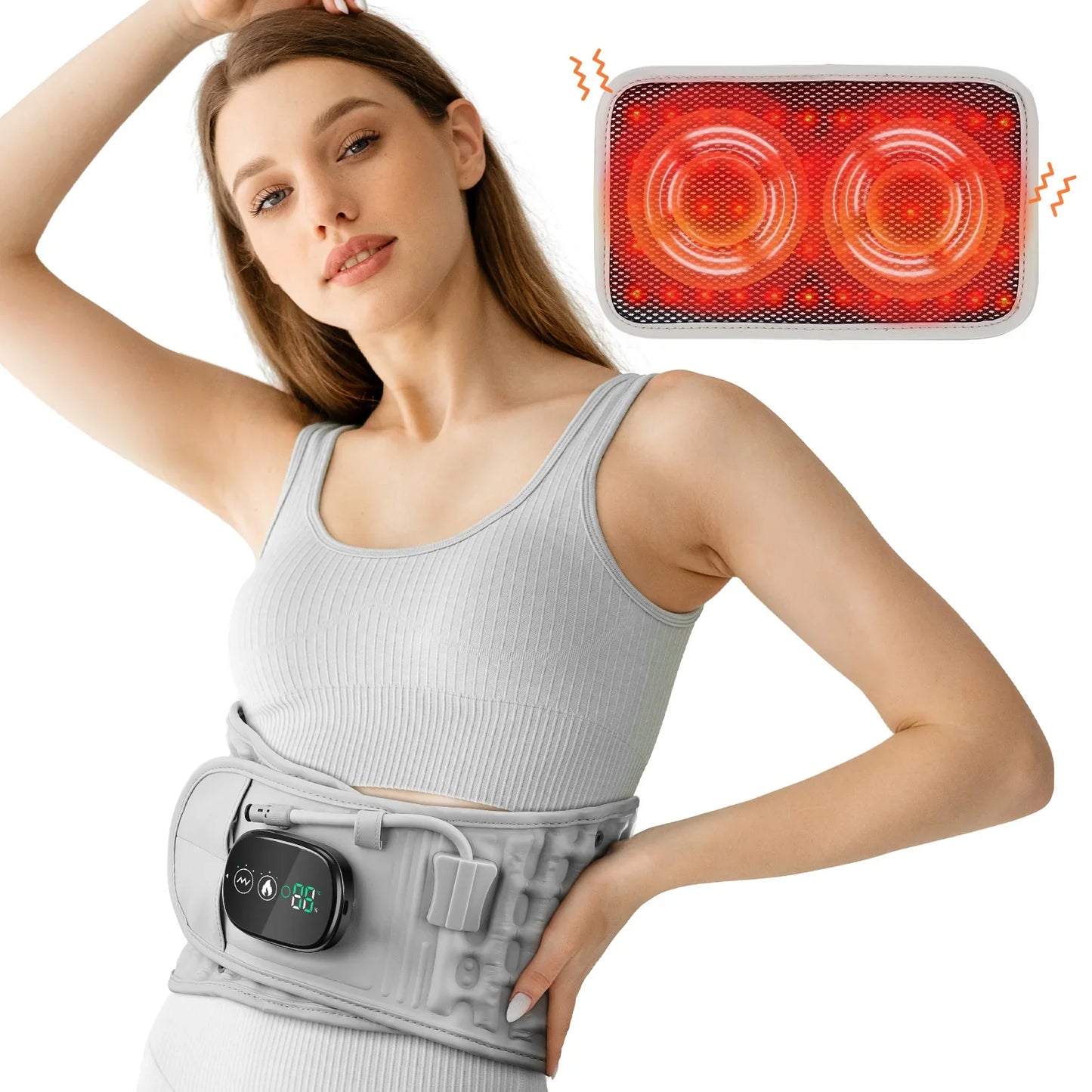Heating Waist Massager Belt — Vibration & Inflatable Back Pad for Relaxation and Pain Relief