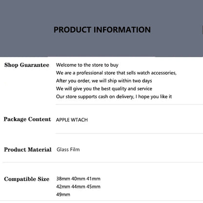 Tempered Glass Screen Protector for Apple Watch Ultra 2 49mm – HD Film with Alignment Tool, Easy Install Kit for iWatch Ultra