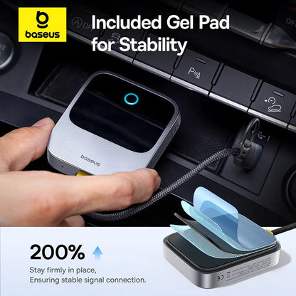 Baseus Wireless CarPlay Adapter – Smart CarPlay Box for iOS, Wired to Wireless Display, Plug and Play with Bluetooth and WiFi Connectivity