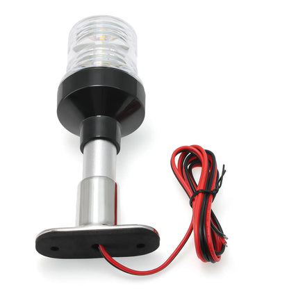 12V/24V LED Boat Navigation Light – 360° Fold Down Marine Signal Anchor Light for Yacht & Sailing