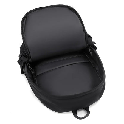15 Inch Polyester Waterproof Men’s Backpack – Simple, Fashionable Student & Couple Computer Bag
