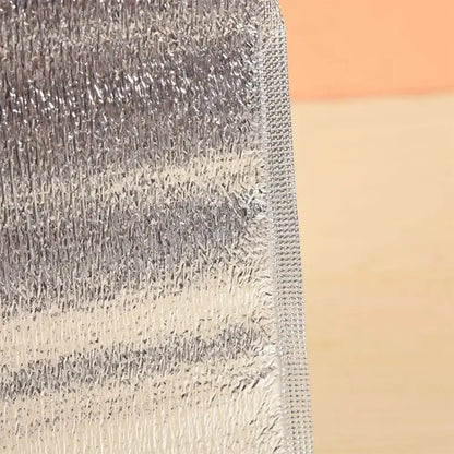 Aluminum Foil Cooler Bag – Insulated Folding Thermal Picnic Bag, Portable Food and Drink Delivery Carrier